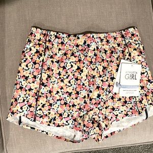 Athleta Girl shorts, size 14/XL, flower print